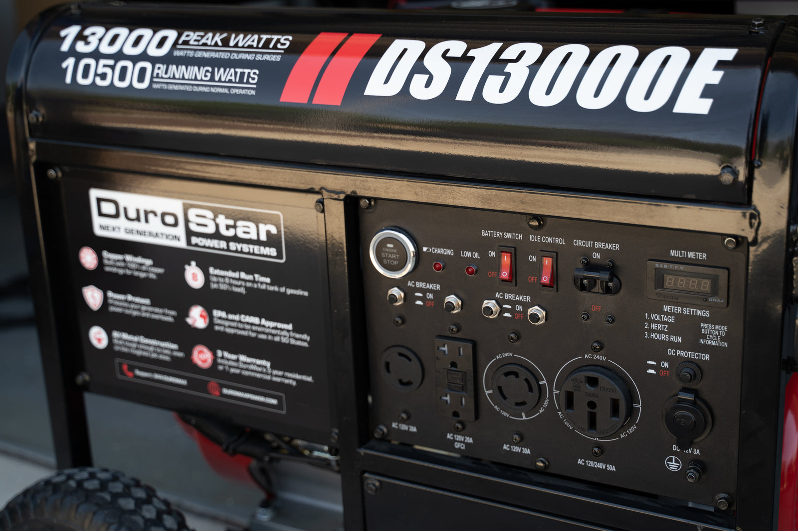 (Discontinued) DuroStar 13,000 Watt Gasoline Portable Generator DS13000E