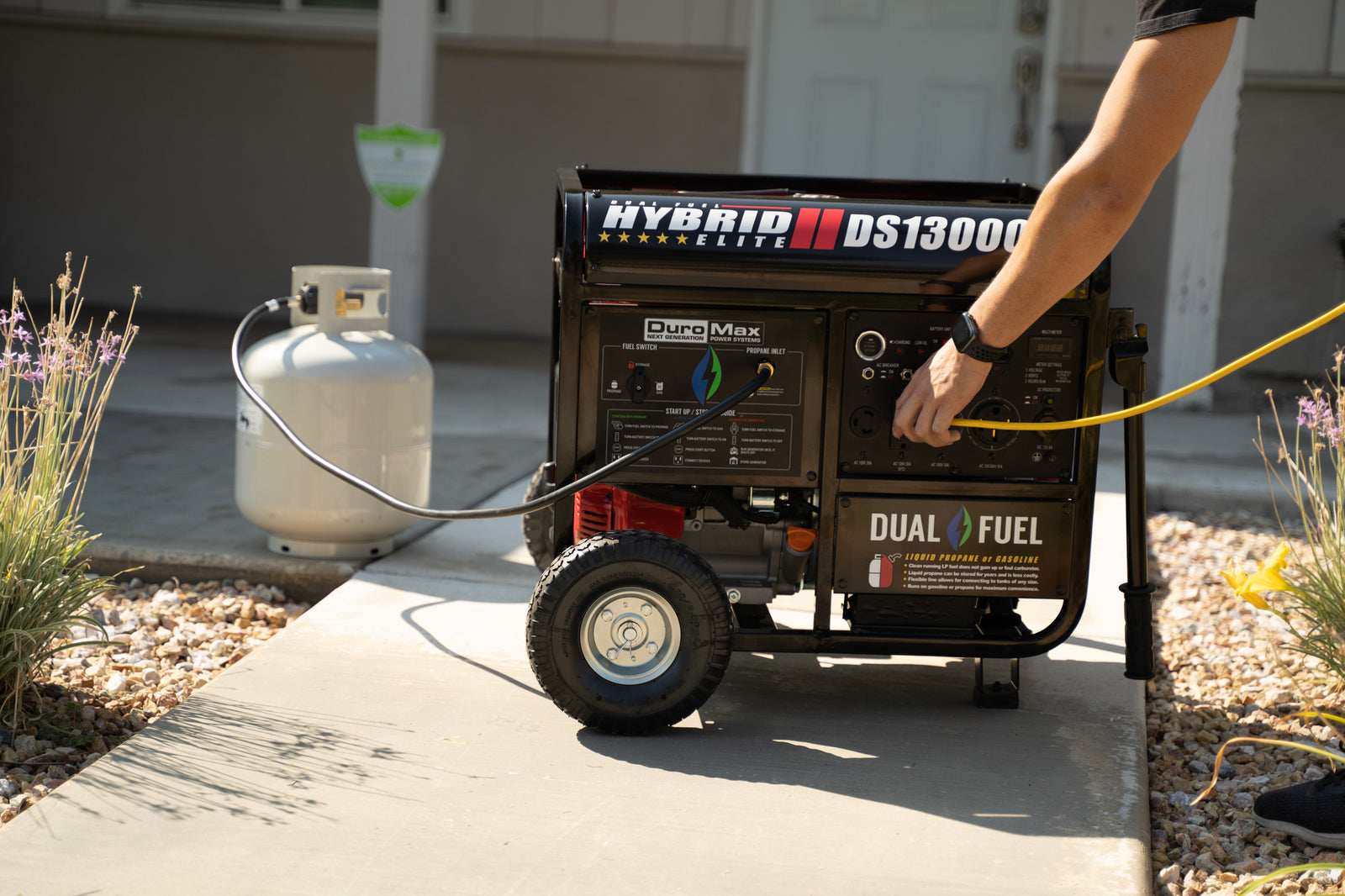 DuroMax 13,000 Watt Dual Fuel Portable Generator DS13000EH