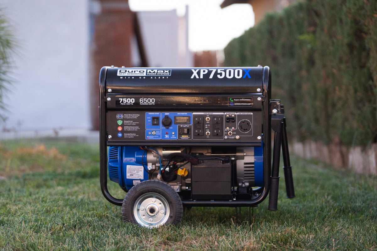 DuroMax 7,500 Watt Dual Fuel Portable Generator w/ CO Alert XP7500DX