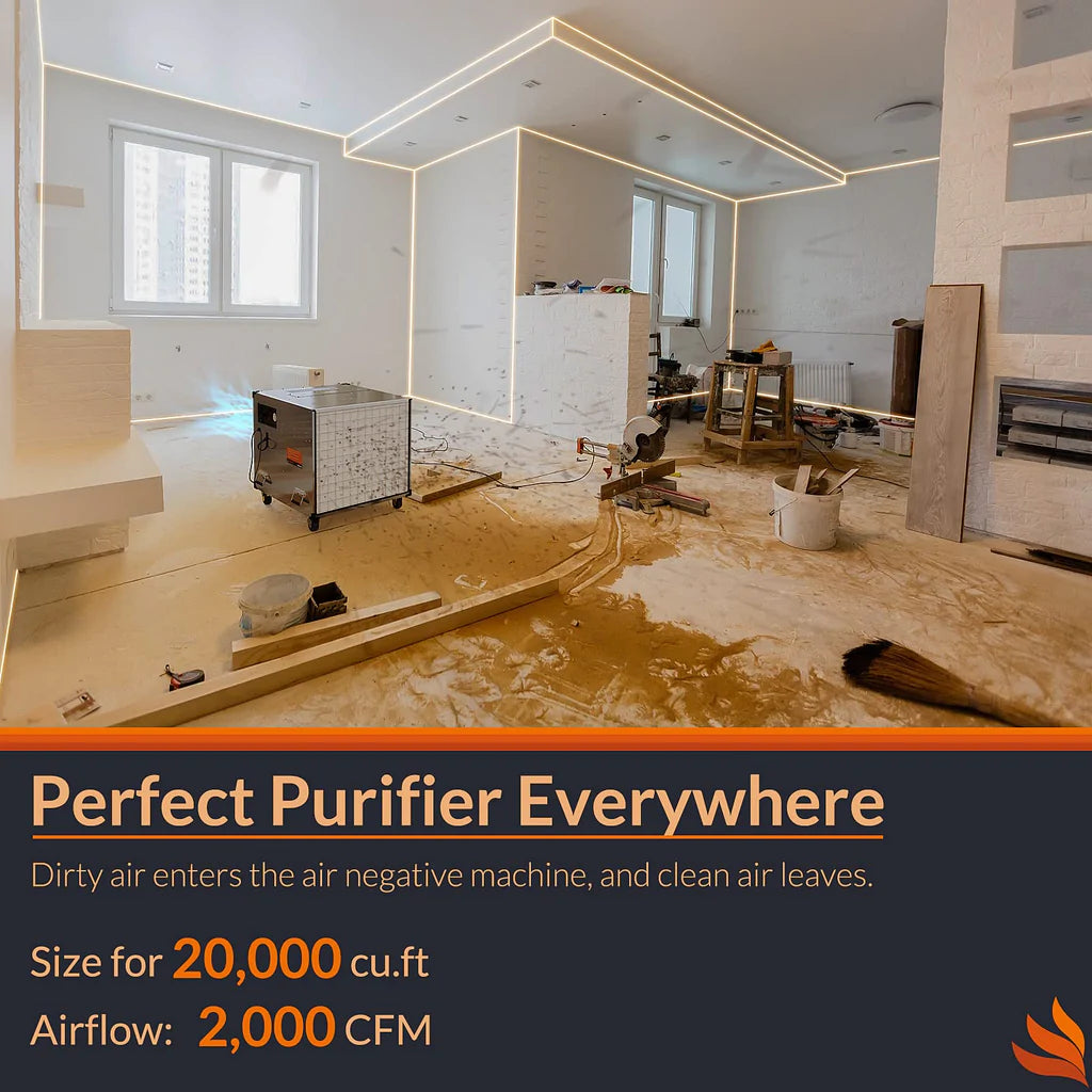 Alorair Commercial Portable H13 HEPA PRO Air Cleaner, G3 Filter UVIG, X0037QC76P