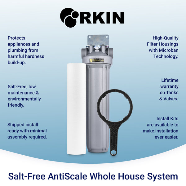 Rkin CBS PPH Salt-Free Water Softener AntiScale Whole House System