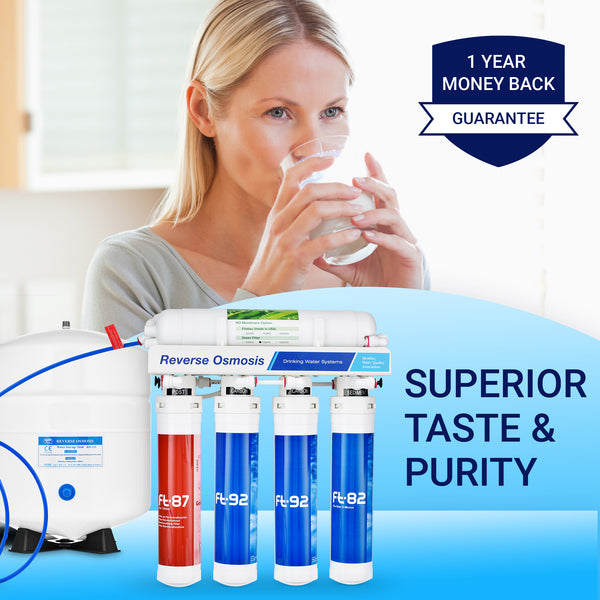 Rkin Flash Undersink Reverse Osmosis System with Chrome Lead-Free Faucet