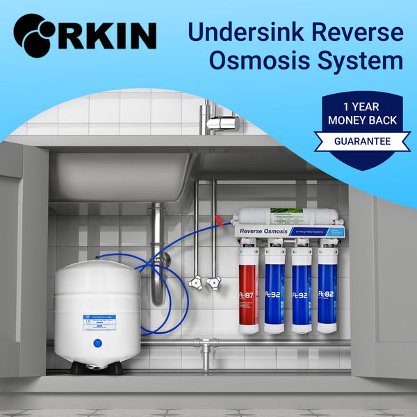 Rkin Flash Undersink Reverse Osmosis System with Chrome Lead-Free Faucet