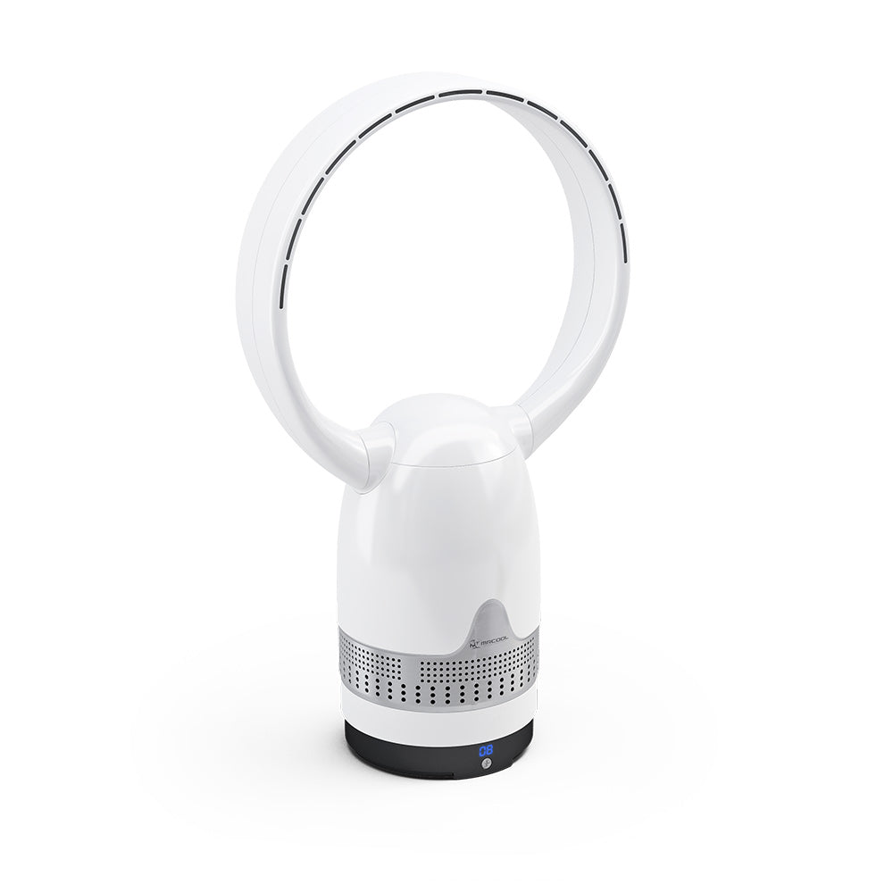 MRCOOL MRBREEZE Silver Circle Bladeless Fan and Air Purifier | MRFAN36PLCAG
