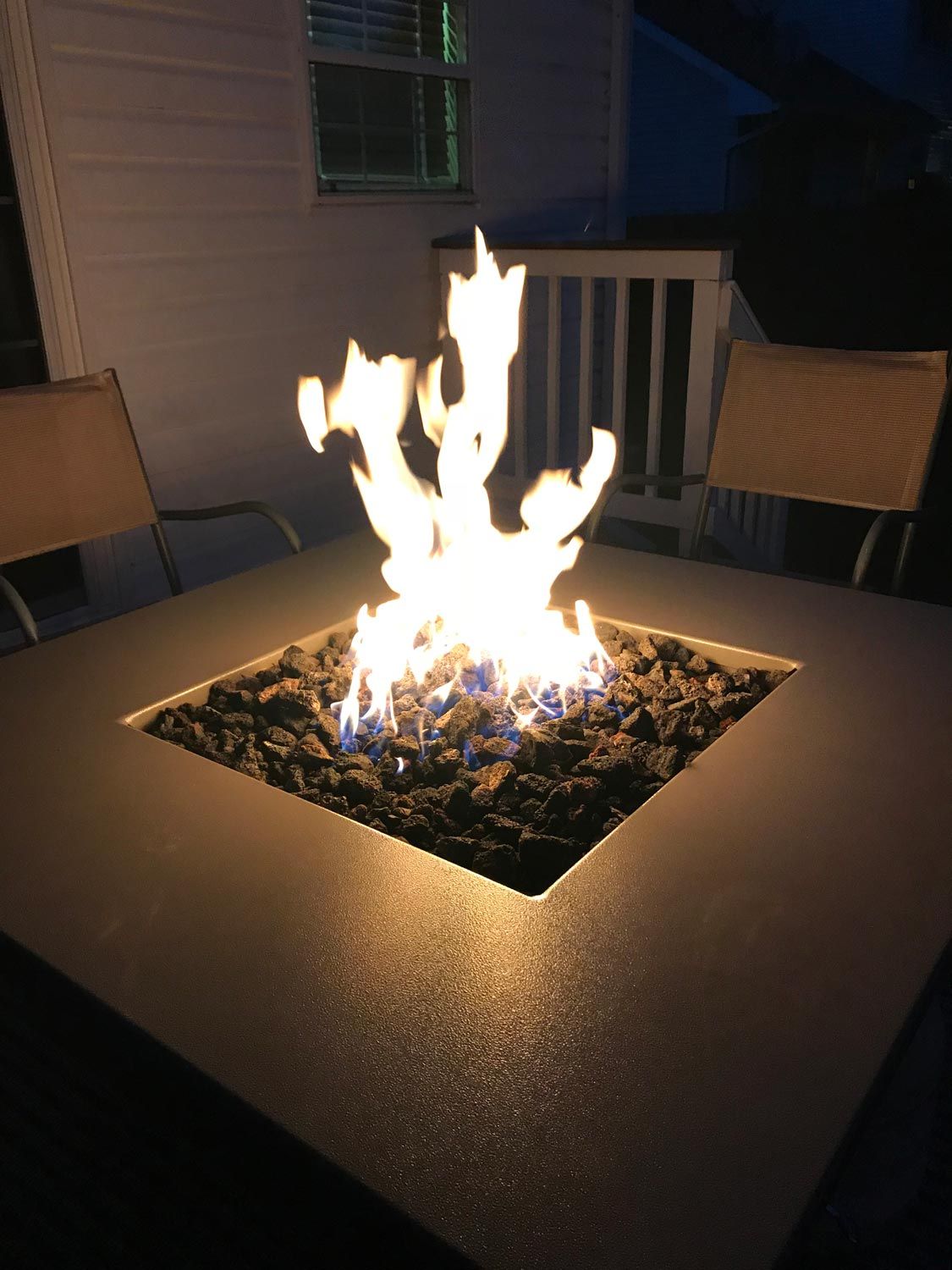 HPC Fire FPPK Push Button Flame Sensing Gas Fire Pit Kit, Round Flat Pan