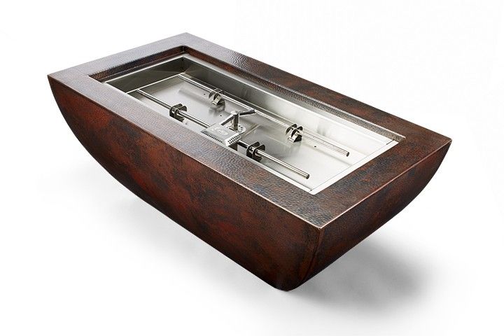 HPC Fire PHOENIX-H Phoenix Hammered Copper Gas Fire Pit Bowl