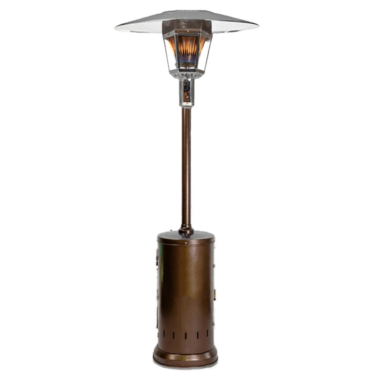 Radtec 96" Real Flame Natural Gas Patio Heater - Antique Bronze Finish (40,000 BTU) 96-NTR-GAS-AB