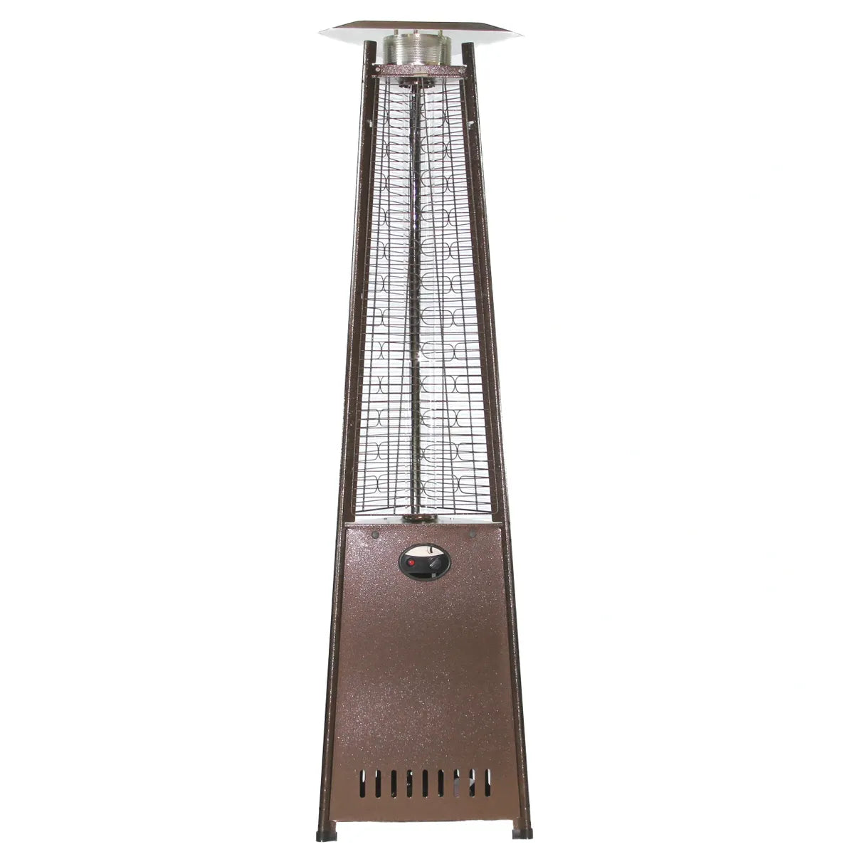Radtec 93" Pyramid Flame Propane Patio Heater - Antique Bronze Finish (41,000 BTU)