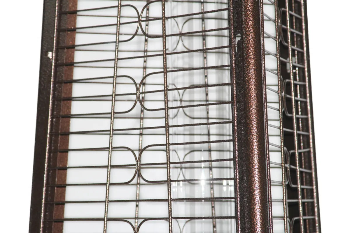 Radtec 93" Pyramid Flame Propane Patio Heater - Antique Bronze Finish (41,000 BTU)