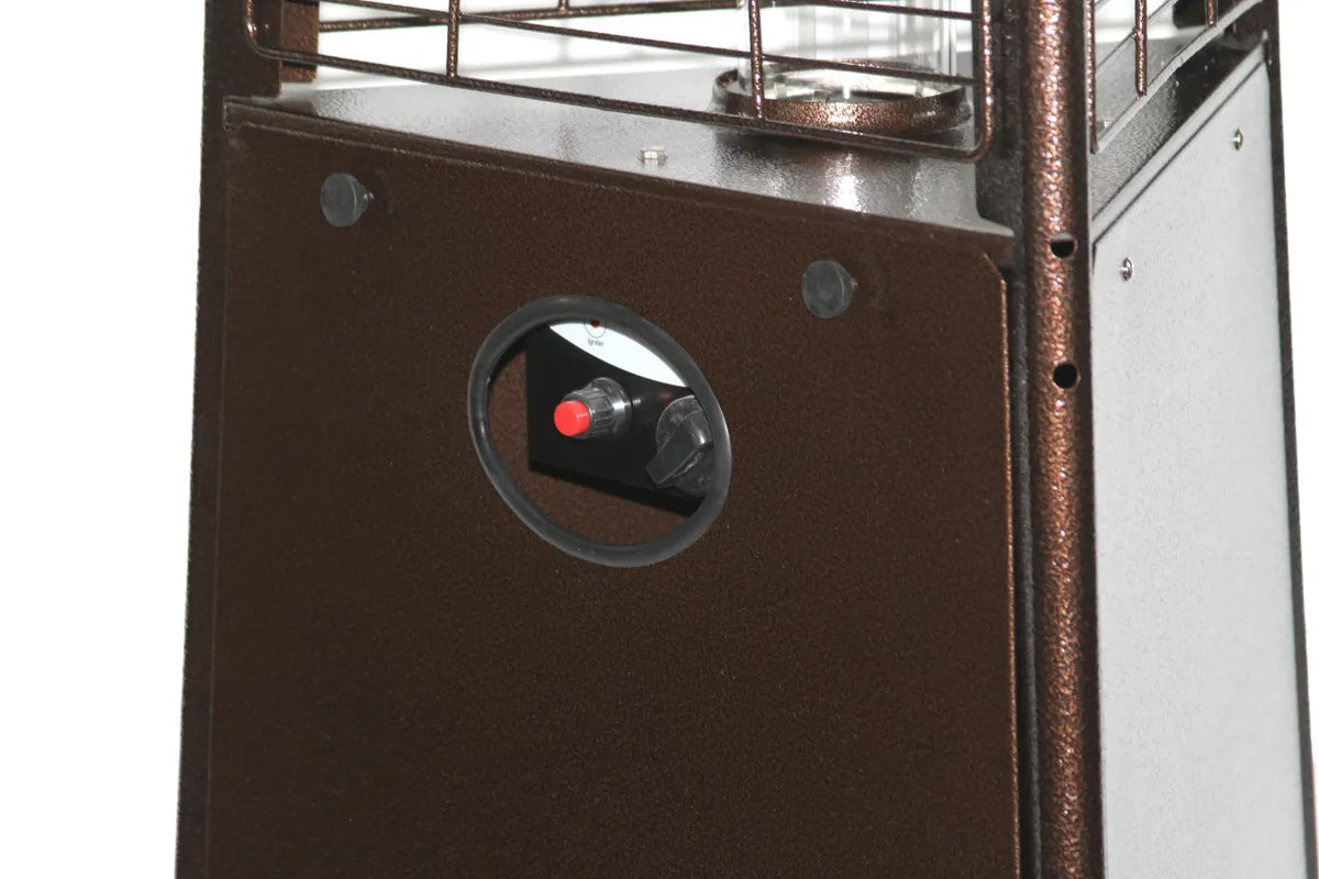 Radtec 93" Pyramid Flame Propane Patio Heater - Antique Bronze Finish (41,000 BTU)