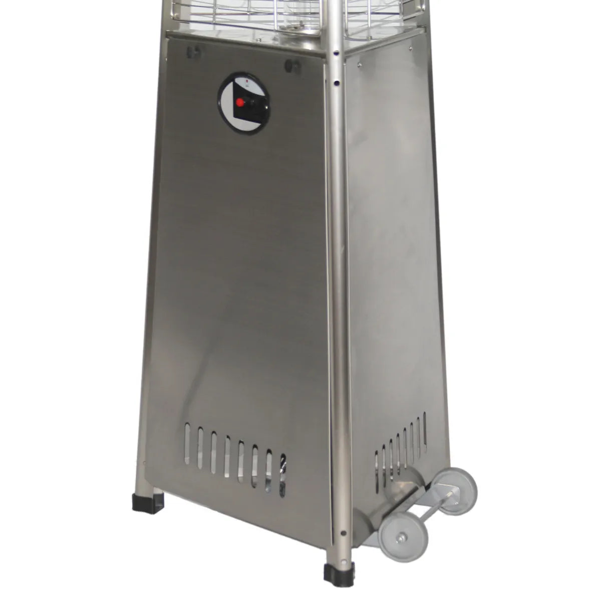 Radtec 93" Pyramid Flame Natural Gas Patio Heater - Stainless Steel Finish (41,000 BTU) 80-LLP-PT-HTR