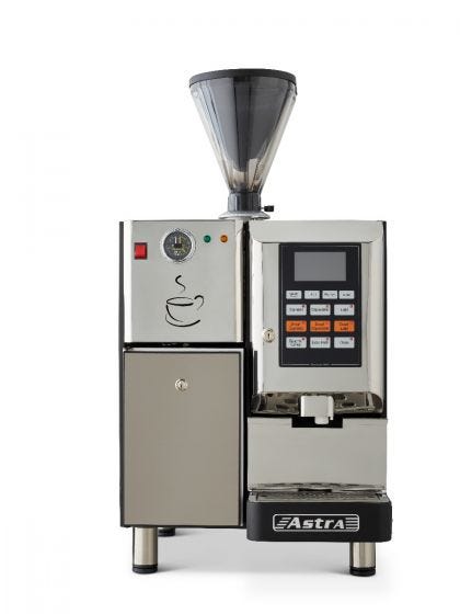 Astra Super Automatic Espresso Machine, Double Hopper with Refrigerator, 220V, SM-222