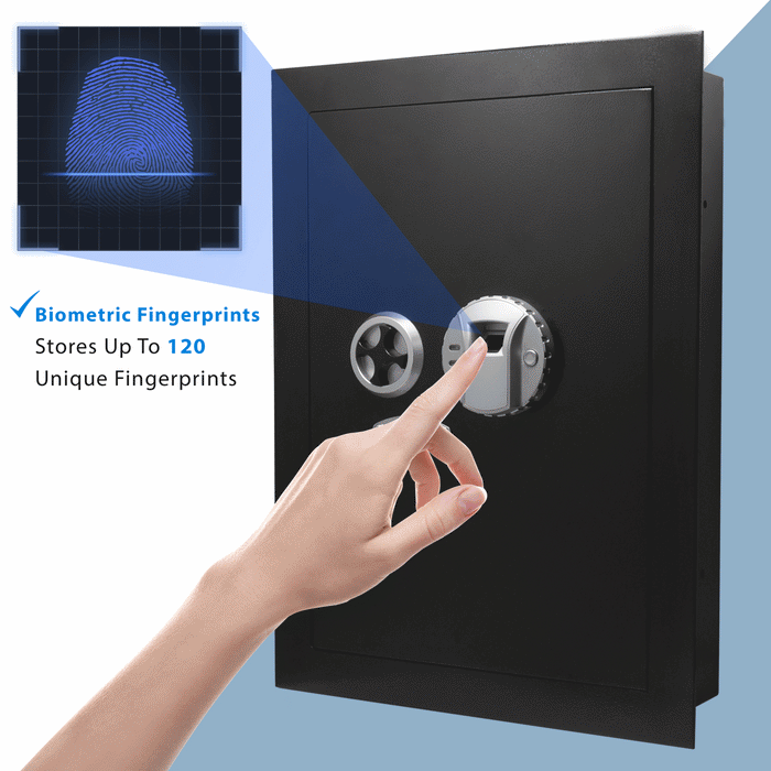 BARSKA Biometric Wall Safe AX12038