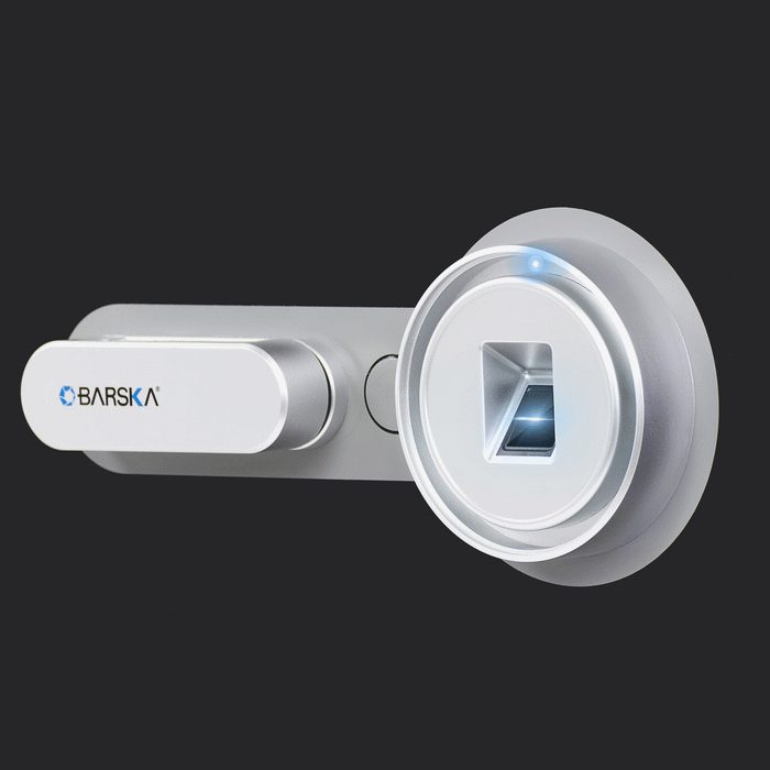 BARSKA Compact Biometric Fire Resistant Security Safe 0.75 Cu. Ft., Black AX13498