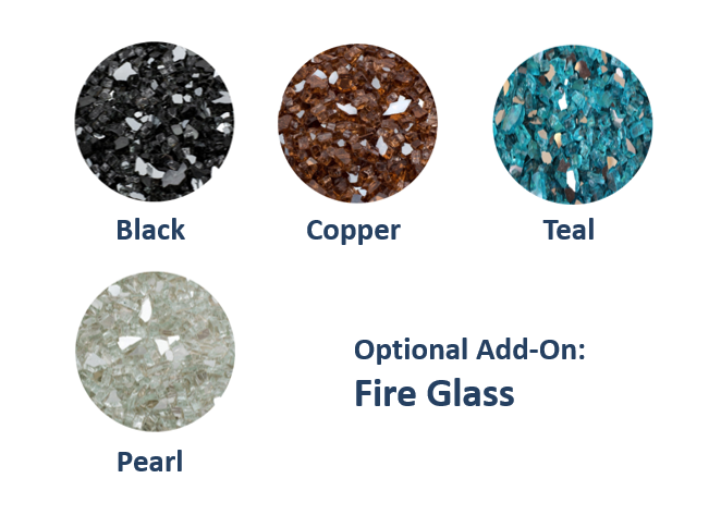 Slick Rock Concrete Cascade Conical Fire on Glass Water Bowl + Free Cover