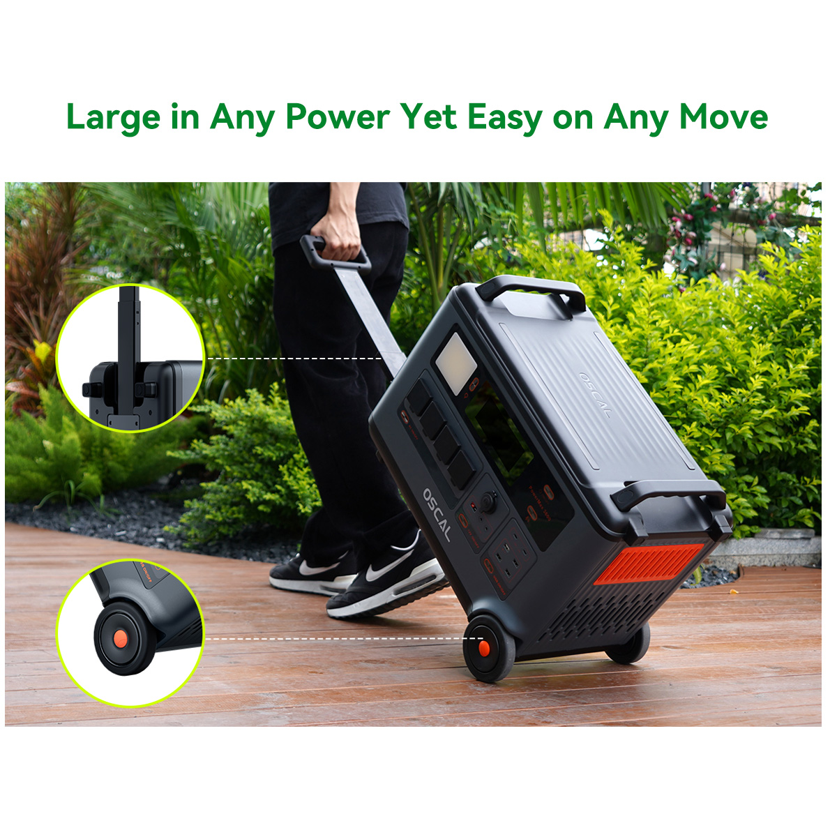 Oscal PowerMax 6000 6000W Portable Power Station with 120/240V Dual Voltage