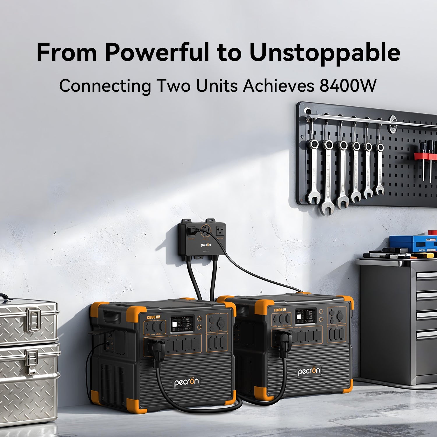 PECRON E3800LFP Portable Power Station 4200W 3840Wh PRE-ORDER with Free Cart