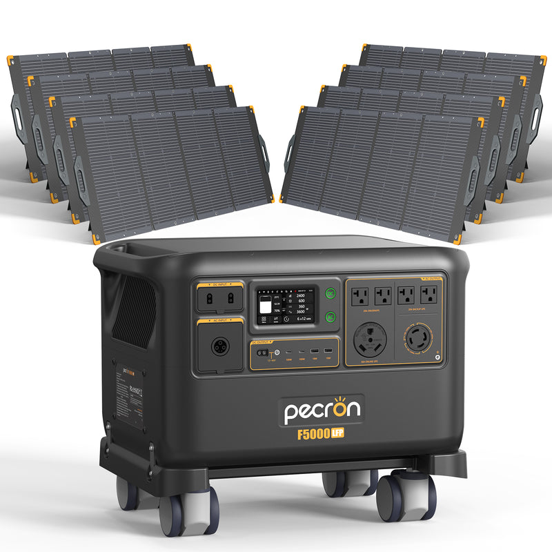 PECRON F5000LFP Portable Power Station 7200W 5120Wh 120V/240V