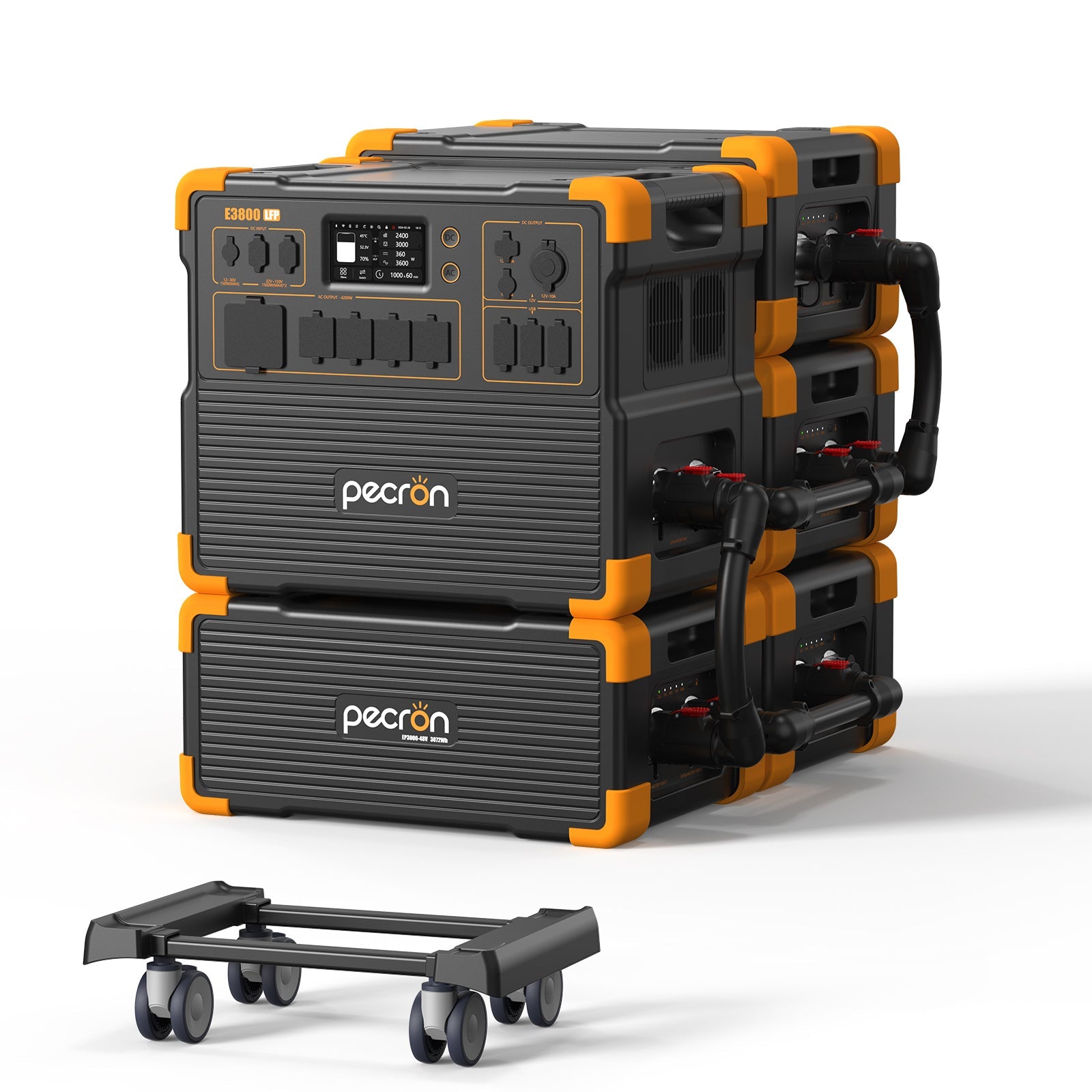 PECRON E3800LFP Portable Power Station 4200W 3840Wh PRE-ORDER with Free Cart