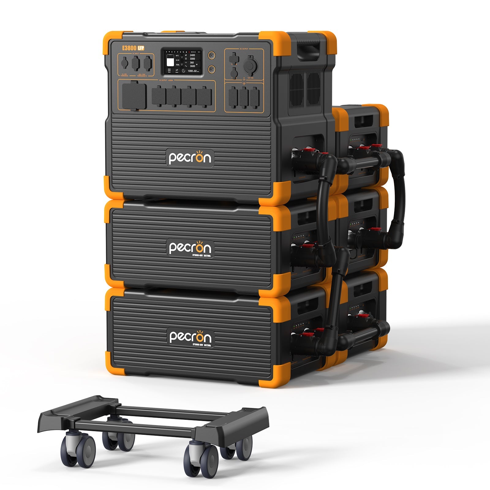 PECRON E3800LFP Portable Power Station 4200W 3840Wh PRE-ORDER with Free Cart