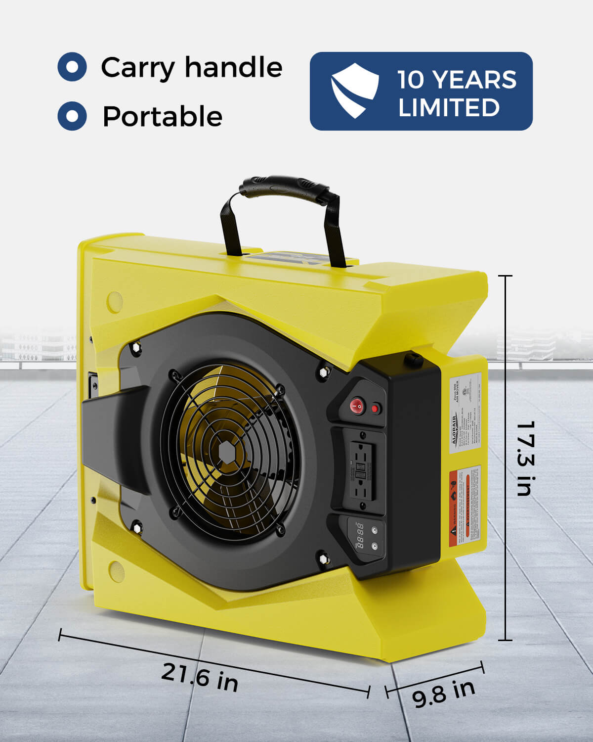 AlorAir Zeus 900 Air Mover Commercial Blower for Carpets