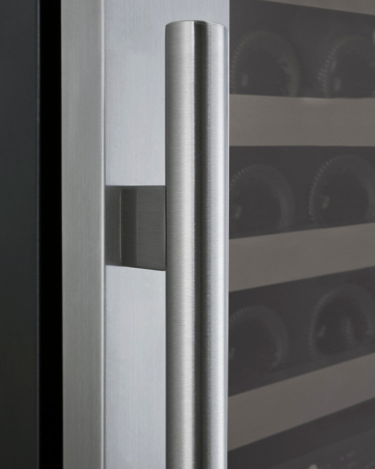 Allavino 24" Wide FlexCount II Tru-Vino 172 Bottle Dual Zone Stainless Steel Left Hinge Wine Refrigerator  AO VSWR172-2SL20