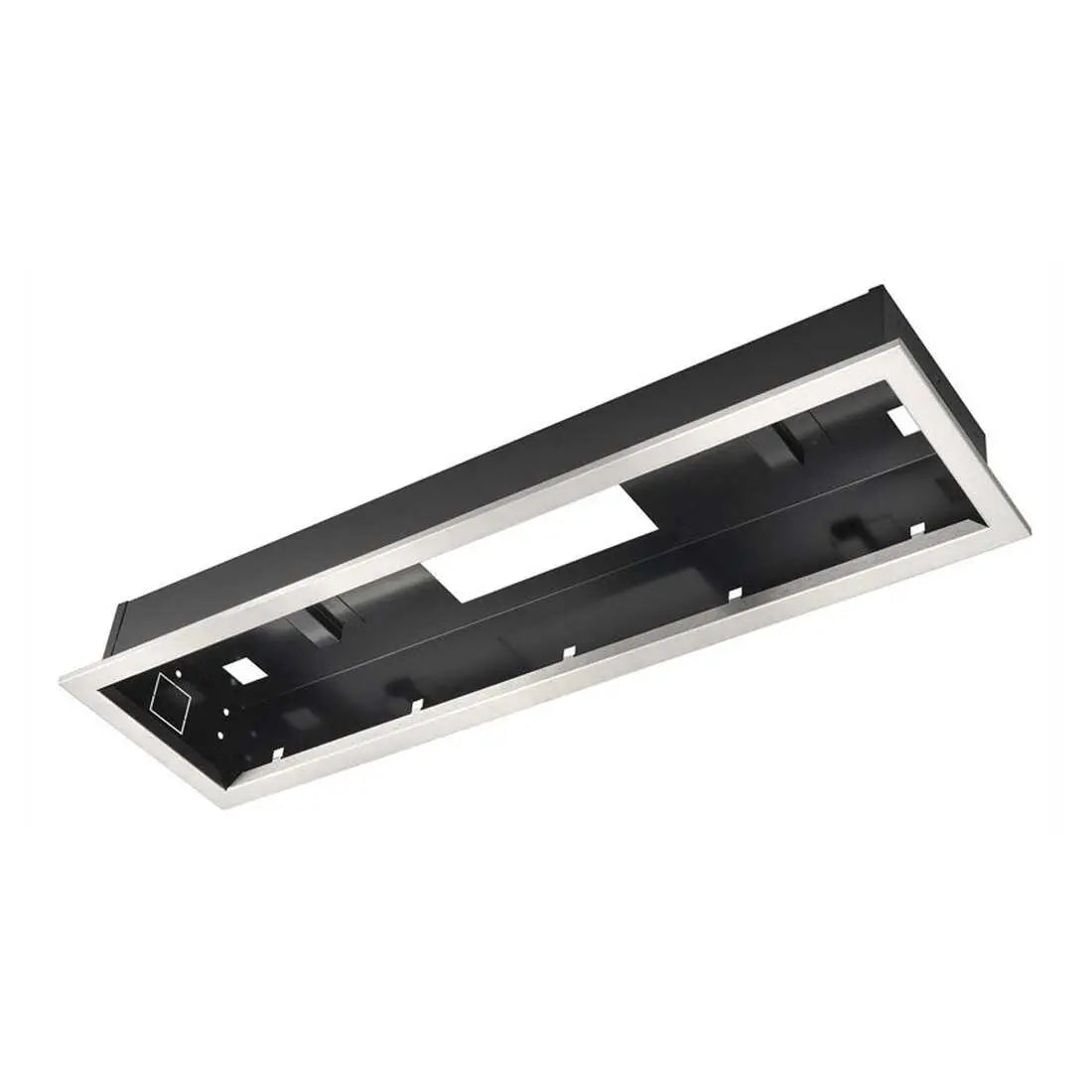 Heatstrip Flush Mount Kit Black Enclosure with Silver Trim for Classic Series Electric Heaters THHAC-011