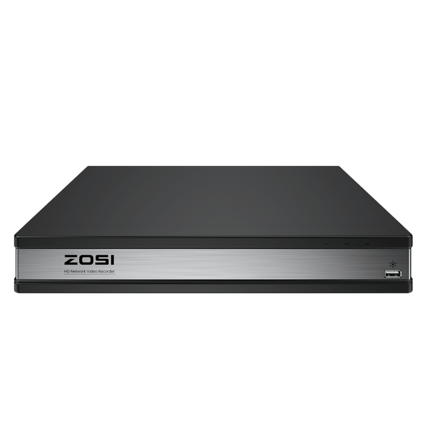 Zosi C225 4K 16 Channel 8-Cam PoE NVR System + 4TB Hard Drive