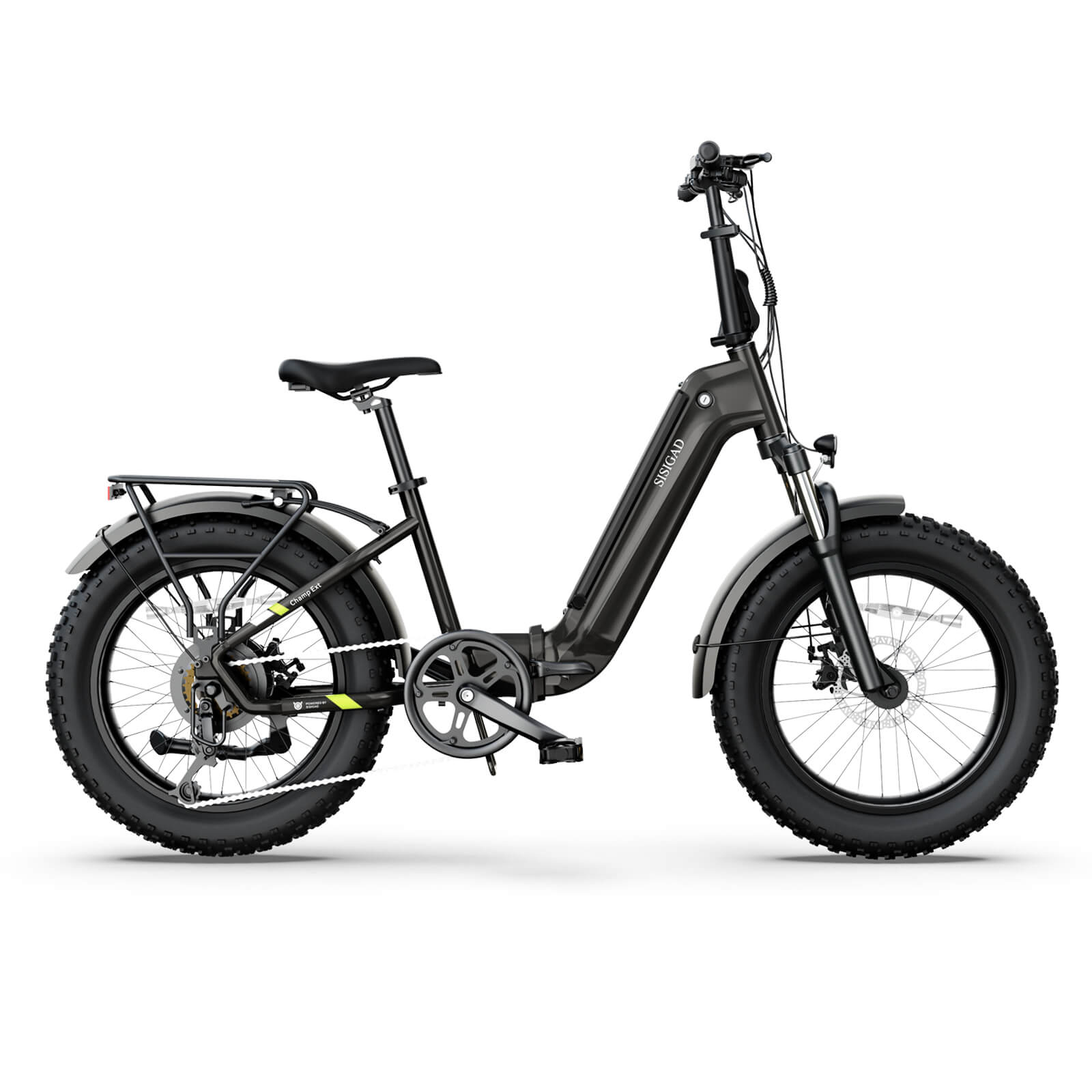 Sisigad 20" Champ Ext Fat Tire Folding Electric Bike