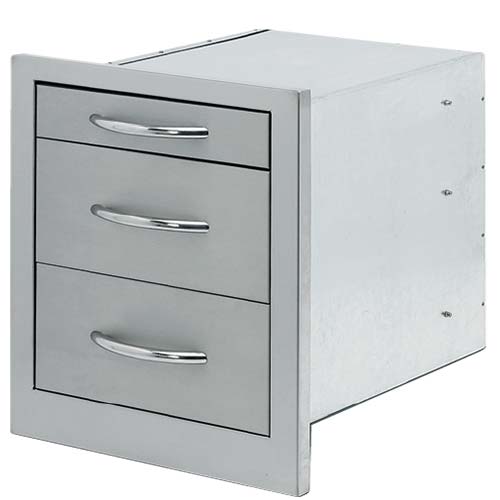 Cal Flame 3 Drawer Storage Wide BBQ08866