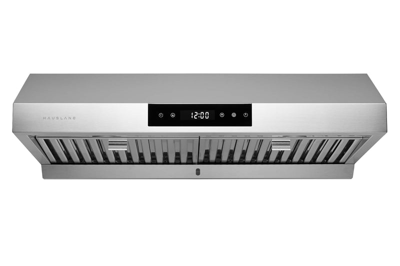 Hauslane 30-Inch Under Cabinet Touch Control Range Hood with Stainless Steel Filters (UC-PS18WHT-30)