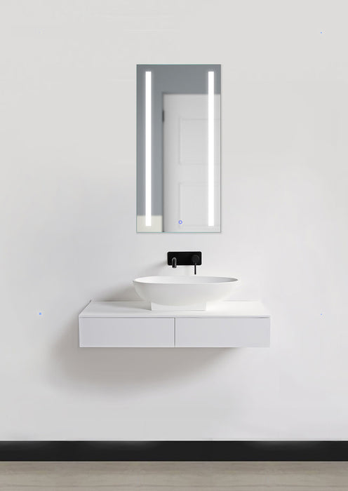 Krugg Kinetic 15″ x 30″ Left LED Medicine Cabinet w/Dimmer & Defogger