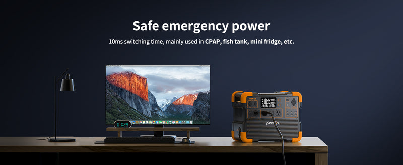 Pecron E1500LFP Expandable Portable Power Station 2200W 1536Wh