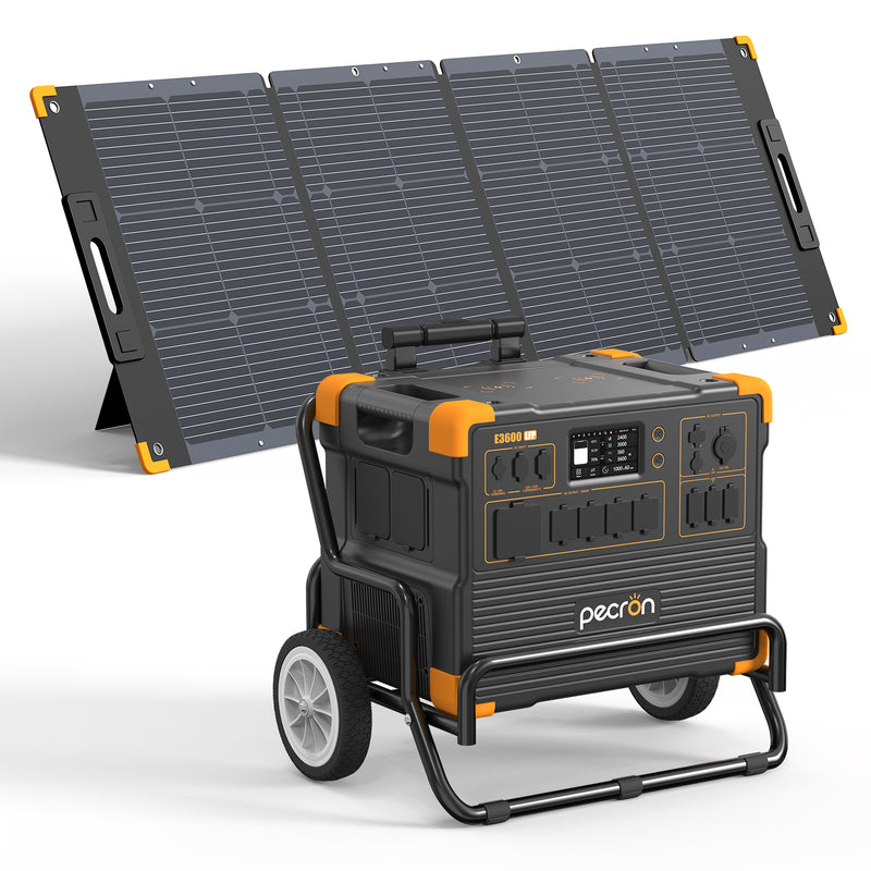 Pecron E3600LFP Solar Generator Kit 3600W 3072Wh