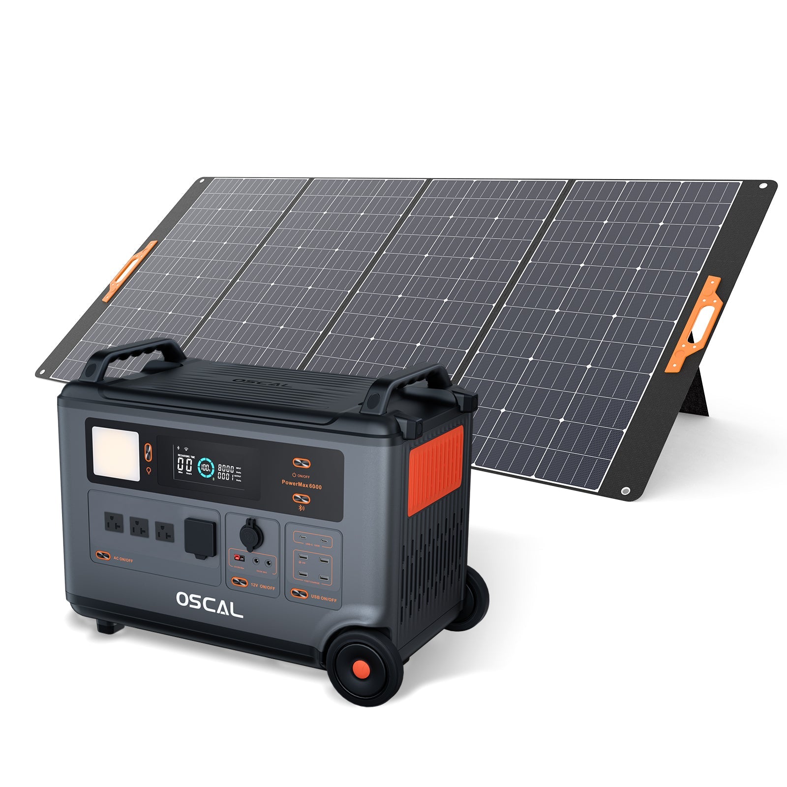 Oscal PowerMax 6000 6000W Portable Power Station with 120/240V Dual Voltage
