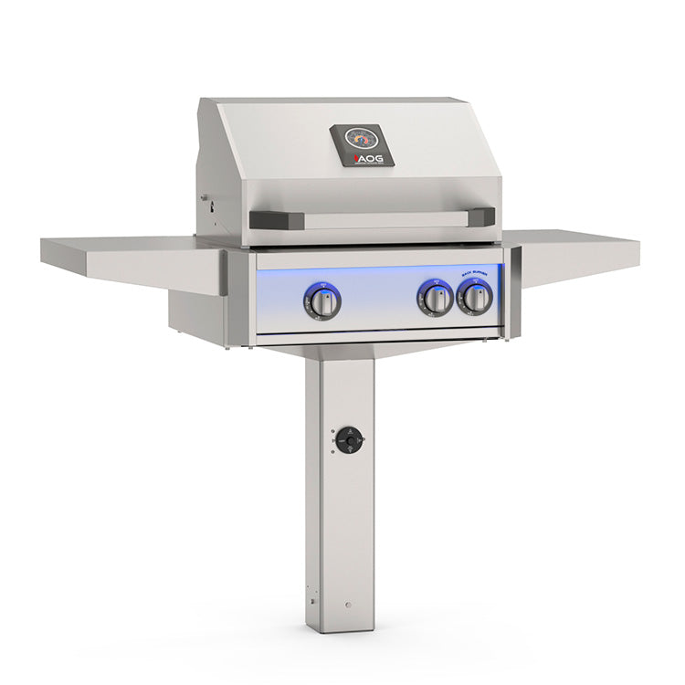 American Outdoor Grill 24" In-Ground Post "L" Series Gas Grill (With Rotisserie)