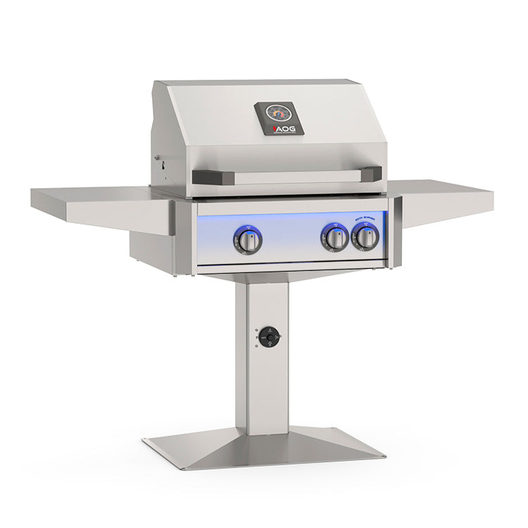 American Outdoor Grill 24" Patio Post "L" Series Gas Grill With Rotisserie (Accessible Height)