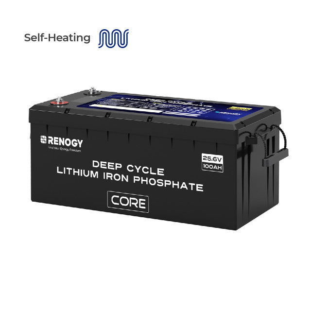 Renogy Core - 24V 100Ah Deep Cycle Lithium Iron Phosphate Battery