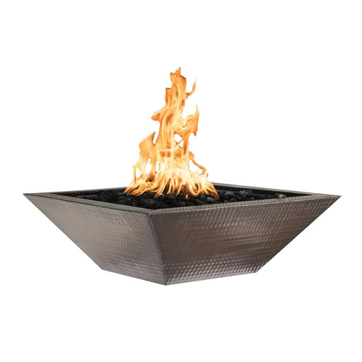 Top Fires by The Outdoor Plus Maya 24-Inch Natural Gas Fire Bowl - Copper - Match Light