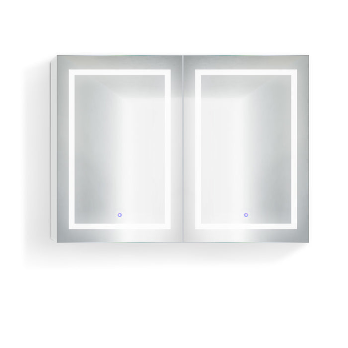 Krugg Svange 4836D 48″ X 36″ Double LED Medicine Cabinet w/Dimmer & Defogger
