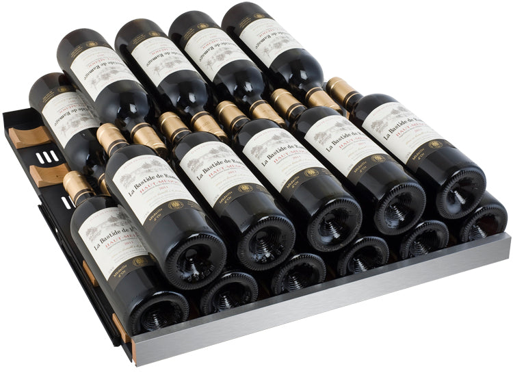 Allavino 47" Wide FlexCount II Tru-Vino 354 Bottle Dual Zone Stainless Steel Side-by-Side Wine Refrigerator  BF 2X-VSWR177-1S20