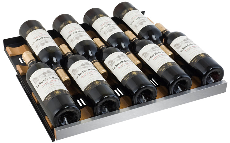 Allavino 47" Wide FlexCount II Tru-Vino 112 Bottle Four Zone Stainless Steel Side-by-Side Wine Refrigerator BF 2X-VSWR56-2S20