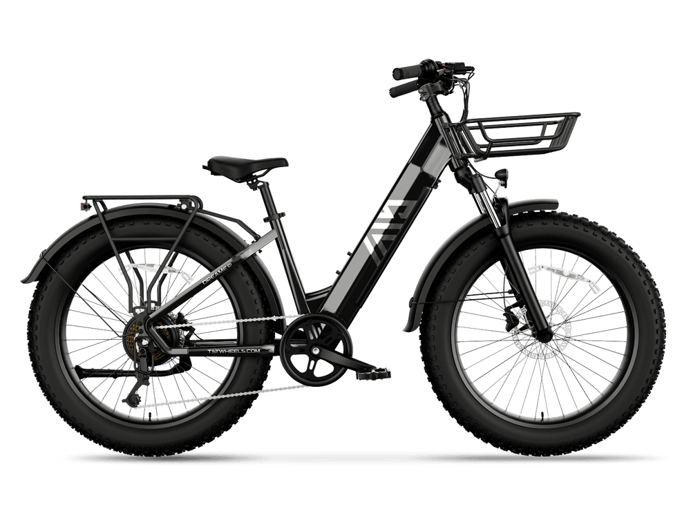 TST Combo Sale Dreamer 26" Step-Thru Fat Tire Electric Bike