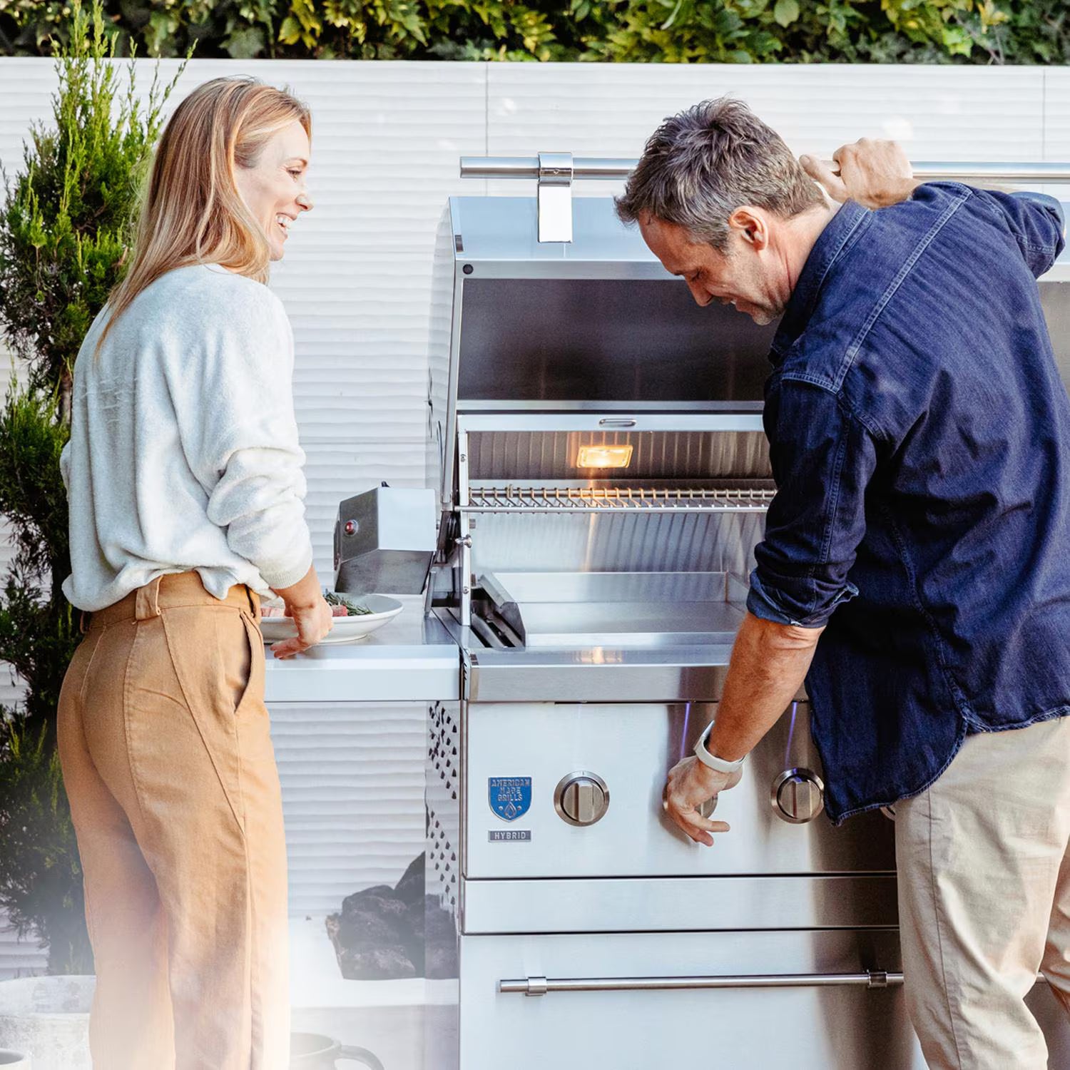 American Made Grills Encore Freestanding Hybrid Grill - ENCFS54-LP