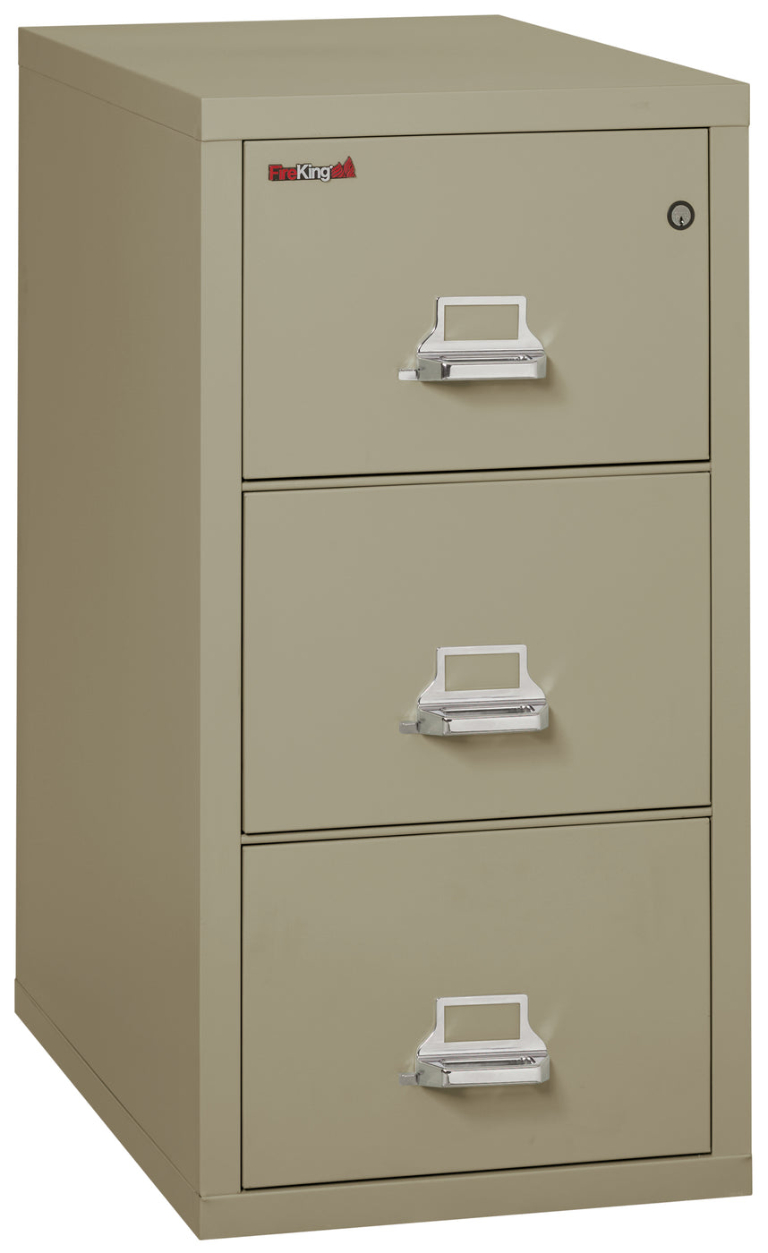 FireKing Classic 31" Vertical File Cabinet - 1-Hour Fire-Rated & High Security - 2, 3, or 4 Drawers - 11 Colors 3-1831-CPA
