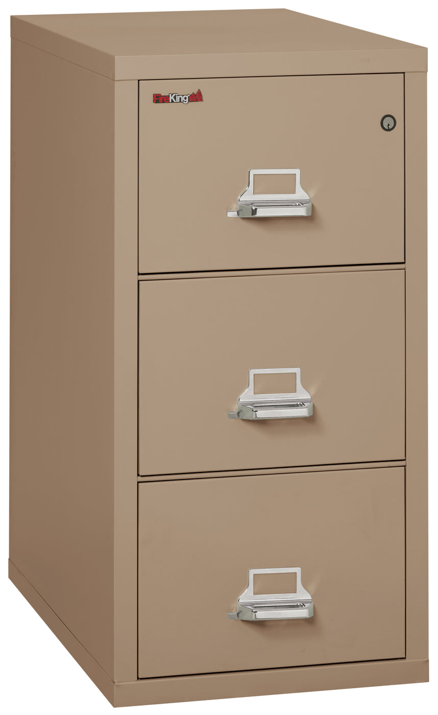 FireKing Classic 31" Vertical File Cabinet - 1-Hour Fire-Rated & High Security - 2, 3, or 4 Drawers - 11 Colors 3-1831-CPA