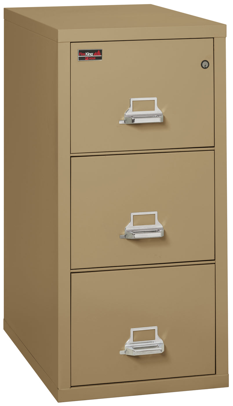 FireKing 2-Hour Fire-Rated Vertical File Cabinet - 2, 3, or 4 Drawers - 11 Colors 2-1929-2BR
