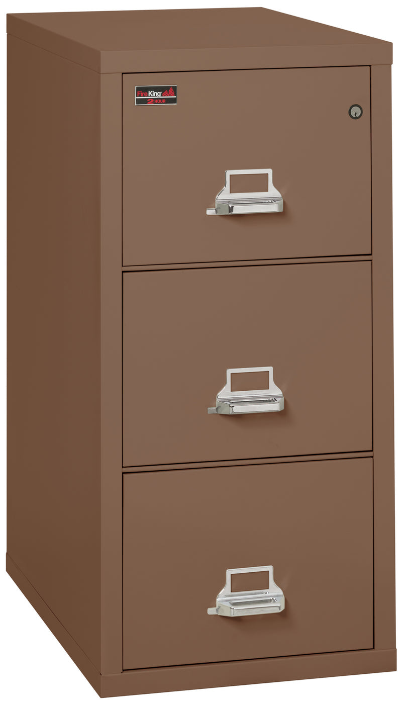 FireKing 2-Hour Fire-Rated Vertical File Cabinet - 2, 3, or 4 Drawers - 11 Colors 2-1929-2BR