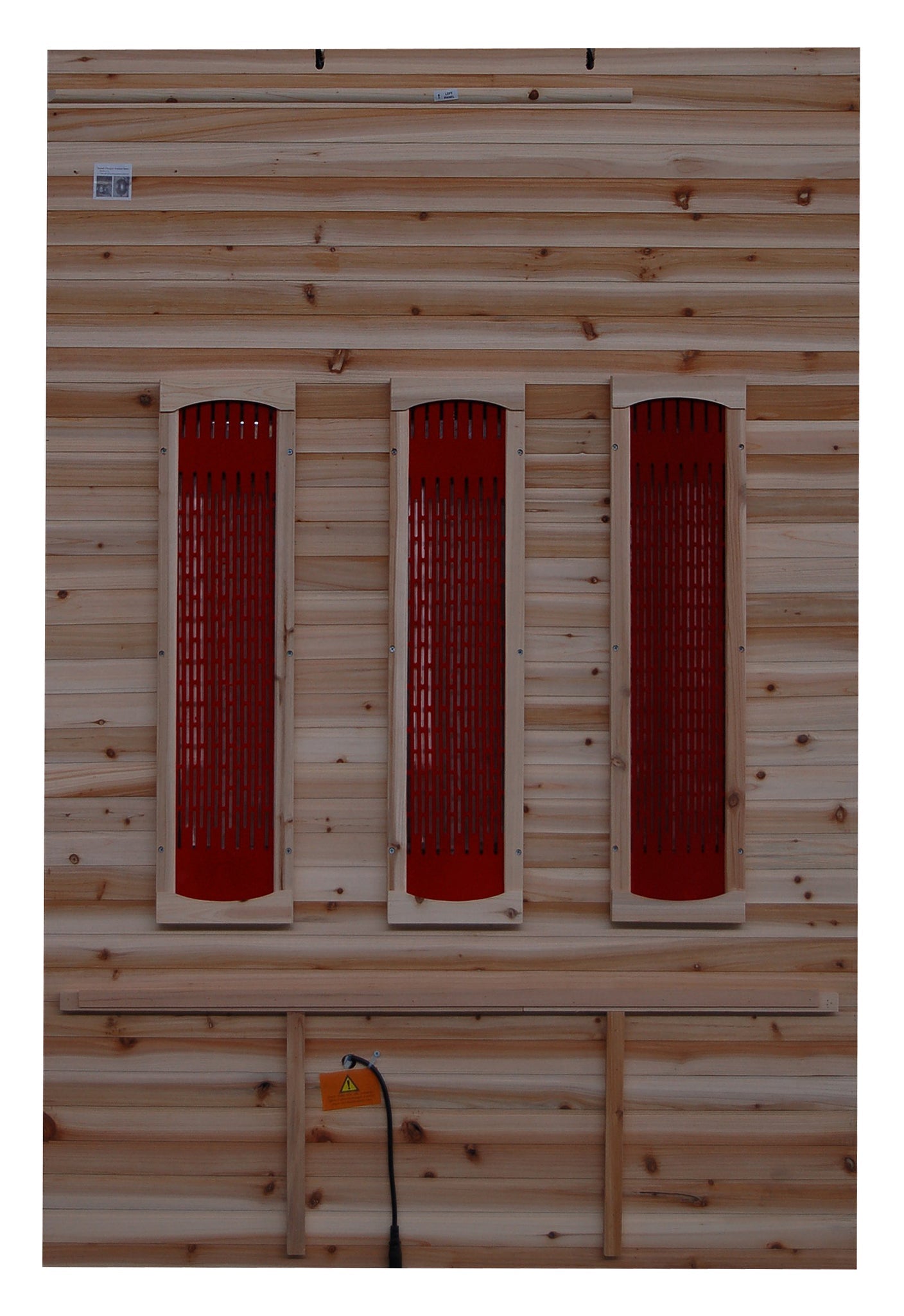 Sunray 3 Person Outdoor Sauna w/Ceramic Heater - HL300D3 Grandby 72" x 47" x 83" | 2100 watts, 8 ceramic heaters, ETL/CSA