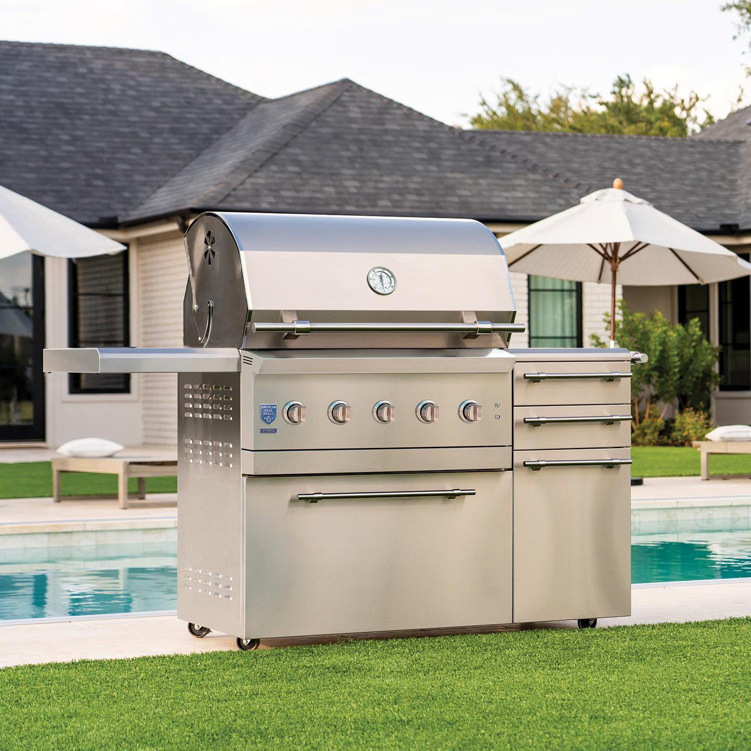 American Made Grills Encore Freestanding Hybrid Grill - ENCFS36-LP